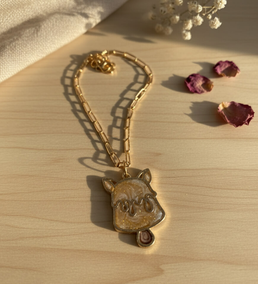 cat_shaped_popsicle_charm_with_rose_gold_anti_tarnish_chain_2