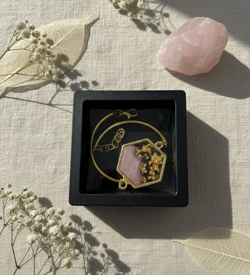 pink_honeycomb_anti-tarnish_bracelet_2