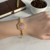 pink_honeycomb_anti-tarnish_bracelet_3