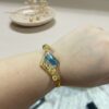Bluebell resin anti-tarnish bracelet Resin jewellery