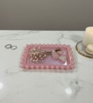 Baby pink resin coffee bubble tray