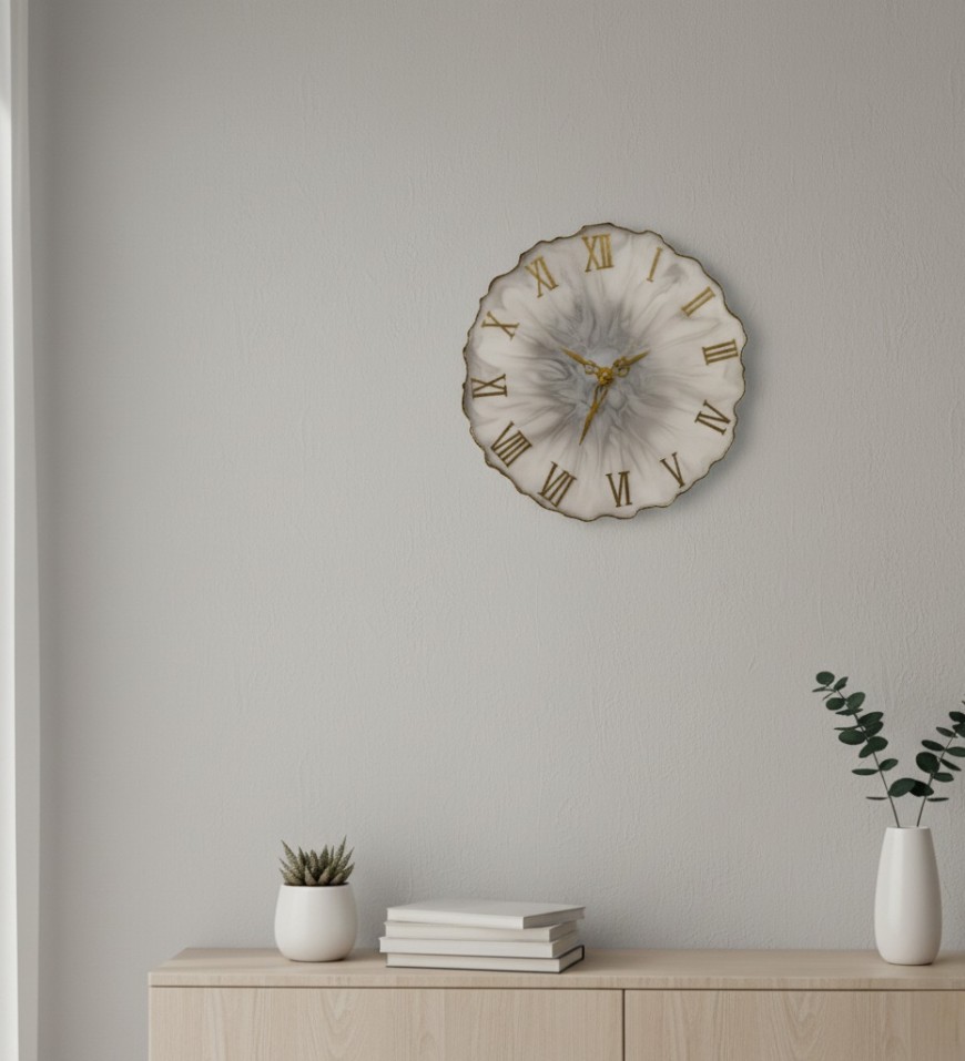 Resin wall clock