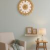 Luxury Resin Wall Clock - White and Golden Crystals Luxury Resin Wall Clock - White and Golden Crystals