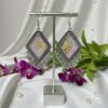 Oxidised Diamond Resin Jhumka with Golden Flakes Oxidised Diamond Resin Jhumka with Golden Flakes
