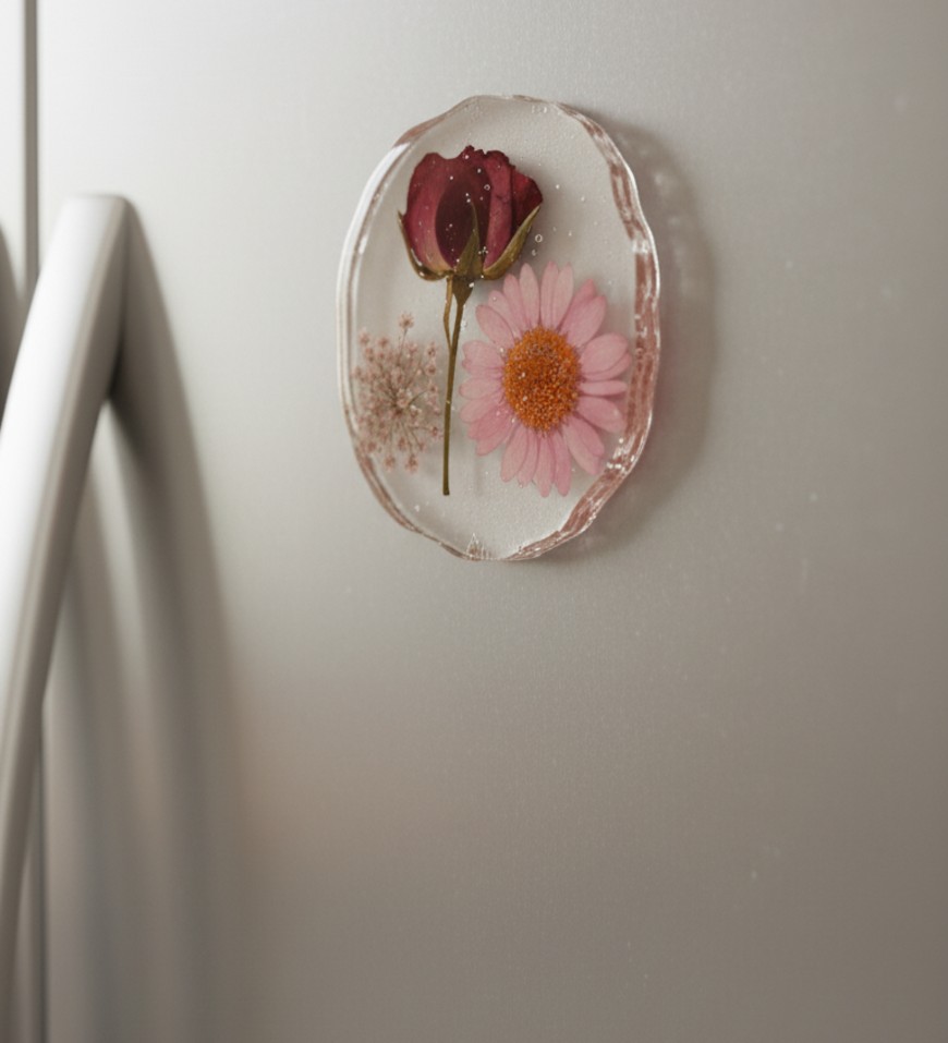 Rose resin fridge magnet Rose resin fridge magnet