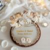 Resin engagement ring platter Resin engagement ring platter