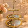 3-tier resin cookie and serving platter 3-tier resin cookie and serving platter