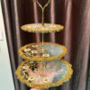 3-tier resin cookie and serving platter 3-tier resin cookie and serving platter